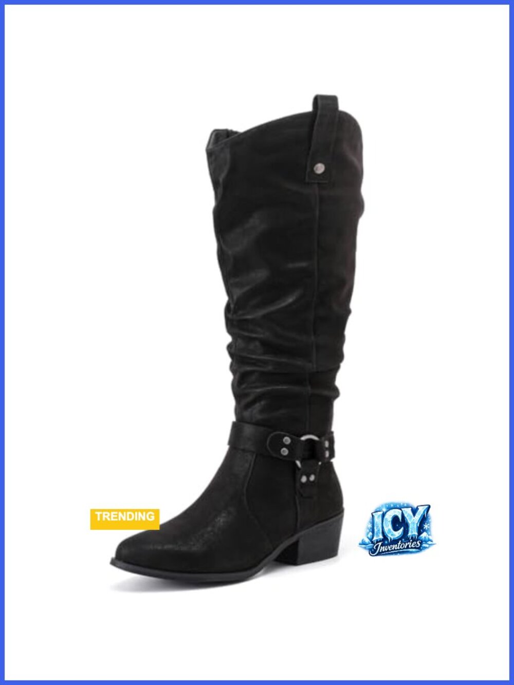 Extra Wide Calf Knee-High Boots with Memory Foam Insole